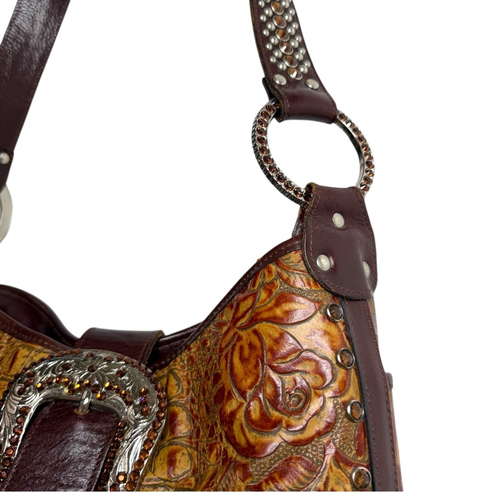 Raviani Large Big Buckle Simon Buck Shoulder Bag - Picture 4 of 9